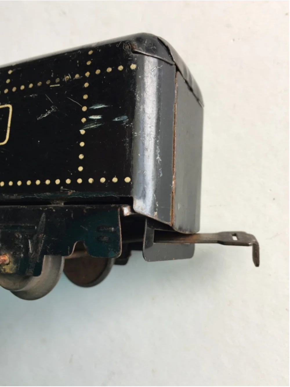 Vintage Marx New York Central Black Tender Car Tin Litho O Gauge Train